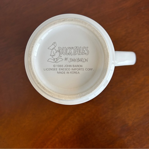 "VALEDUCKTORIAN" DUCKTALES Vintage Coffee Mug 1986 - Picture 5 of 6